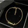 YSL Designer de luxo YSLS Handbag Jewelry Pingente de colares de festas de casamento Bracelets Chain Jewellery Letter Simple Women Ornamentos Gold Colar YSLSS BB
