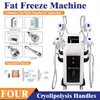 Afslankmachine Liposuctie 4 Handvat Freeze Lipo Cryo Cryotherapie Vet Bevriezing body shaper Machine