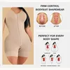 Kobiety Bodysuit Shapewear Fajas Wysokie Szorty Kompresyjne Szyfrowanie Seksowne kształtowanie bielizny Body Body Shaper z klamrą 240113