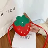 Storage Bags Cartoon Strawberry Children's Bag Princess Baby Girl Cute One-Shoulder Crossbody Fashionable Stylish Change