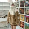 Lammull Coat Women's Winter Clothes Y2K Student Japansk mjuk tjej söt plus sammet tjock huva tröja ins som säljer 240112