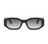 Masowe kwadratowe kobiety okulary przeciwsłoneczne mężczyźni designerka marki vintage Candy Gray gradient okulary mężczyźni punkowe okulary przeciwsłoneczne