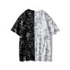 mens camiseta gráfico tee camiseta designer camisa roupas roupas tubarão camisetas algodão camuflagem zip impressão camo brilho no escuro high street hipster respirável b4