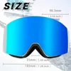 Kapvoe Skiing Eyewear Ski Goggles Dubbellager Lins Antifog UV400 Men Women Snowboard Winter Sports Accessories 240112