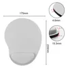 Mouse Pad Eva Soft Wrist Protection Office Game Memory Sponge Bekväm anti Slip Mouse Pac PC Laptop Desktop Pad 240113