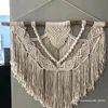 Macramé Tenture murale Boho Décor Bohème Fibre Art Moderne Maison Côtière Maison de Plage Style Sud-Ouest Tapisserie de Fil Minimaliste 240113