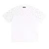24SSヨーロッパメンズTシャツメンデザイナーティーサマーグラディエントレター印刷半袖Tシャツコットン女性ブラックホワイトTシャツ
