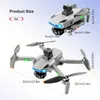 Novo drone RC profissional S135, posicionamento GPS preciso, motor sem escova potente, com câmera gimbal elétrica 1080P em três eixos, transmissão de sinal em tempo real.