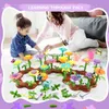 Blockerar flickor Flower Garden Building Toys STEM Learning Education Activity for Preschool Christmas Birthday Present KidsVaiduryb