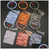 PU Leather Card Bag keychains bracelet bracelet keychain wallet with tassels string bangle bangle key ring aristle wristlet drop drop drop dring dhnrw