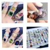 Luxur Crystal Zircon Stone Rings Real Gold Plate Colorf Zirconia Finger Heavy Industry Micro Pave S925 Sier Gemstone Jewelry Drop de OT5WK