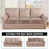 Capas de almofada de assento de sofá de veludo elástico para sala de estar almofada chaise longue luxo canto l forma móveis sofá slipcovers 240113