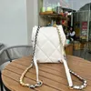 String 19 Letter Backpack Moda Donna Borsa alta Borsa a secchiello Accessori per catena Hardware Borsa tote Pelle di pecora di qualità Vera pelle Lady