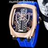 Montre de luxe pour homme à moteur 16 cylindres Chiron Tourbillon en or rose 18 carats JC Montres-bracelet automatique surdimensionnée en cristal saphir étanche à 30 m 15 couleurs BG usine