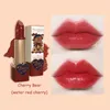 Flower Knows Love Bear Matte Longlasting Waterproof Lip Stick Women Beauty Cosmetic Makeup Easy to Wear Natural Lipstick 240113