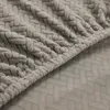 Jacquard Elastic Armless Sofa Bed Cover調整可能なストレッチソファ折りたたみベッドカバースリップカバープロテクターベンチ布団カバー3サイズ240113