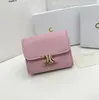 Luxo Men's Zipper Wallet Designer Busca do cartão de visita feminina Bolsa de moda feminina dobra carteira de luxo Caixa de visita Crossbody bolsa de moeda Carteira clássica Carteira