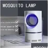 Lampe anti-moustique électrique antiparasitaire alimentée par USB Protection UV non toxique Mute Bug Zapper Fly Mosquitos Trap Supply Drop Delive Dhojv