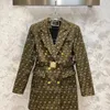 women suit designer blazer jacket clothing with Double F spring new released tops