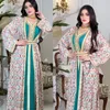 Ropa étnica Eid Al Adha Diamantes Vestidos de fiesta de noche para mujeres Vestido musulmán Arabia Saudita Robe Dubai Kaftan Abaya Marruecos Caftan