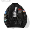 NASA-Jacken, Herbstflug-Pilotenjacke, Mantel, Schwarz, Grün, Bomber, Luftwaffe, Herren, NASA-Stickerei, Baseballmäntel mit Reißverschluss, CP-Bomberjacke, Herrenjacken 1 OGEW