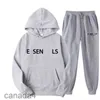 Ess Mens Tracksuits Designers Tracksuit Com Capuz Luxo Impresso Letras Soltas Mangas Compridas Calças Casal Terno Desgaste no Outono e Inverno IIL6 IIL6