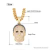 2019 Heavy Gold Iced Out Custom Pendant Michael Myers Face Pendant With Men Cuban Chain