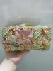 Xiyuan Hollow out Women Flower Evening Bags Crystal Clutch Wedding 석재 핸드백 및 지갑 신부 파티 저녁 식사 Minaudiere Bag 240112