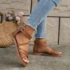 Sandals Women's Fashion Solid Color Flat Casual Open Toe Summer Shoes Lightweight Back Zipper