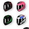 Caschi moto Motor Hnj Helm Casco fuoristrada Pengendara Sertifikasi Ece Pria Wanita Kucing Wajah Penuh Sepeda Motocross Moto Drop Otg8B