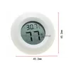 Temperaturinstrumente Großhandel Hygrometer Mini-Thermometer Kühlschrank Tragbare digitale Temperaturinstrumente Acryl Rundes Hygrometer Dhvan