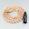 Accessories Type6 756 core Shielding 7n Litz OCC Earphone Cable For Final Audio D8000 AFDS D8000 pro Kennerton M12S