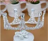 Headpieces European and American luxurious retro cake crown Queen's silver crowned crown bride