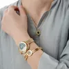 3PCS/Set Watch Naszyjnik Zestaw Bransoletki Podarunki Zestawy biżuterii mody dla kobiet urodziny walentynkowe Drezno