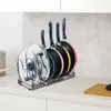 Kitchen Storage 7/10/13 Tier Cookware Baking Frying Rack 2 DIY Methods Cabinet Organizer For Bakeware Cutting Boards