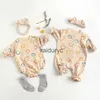 Rompers Cartoon 2pcs Cotton Kids Baby Boys Bodysuit Belesuits Brief Babe Clothing One Piece with Veadband H240508