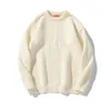 Męskie swetry covrlge vintage tekstura czysto kolor skręcony sweter jesienne sprężyna swobodne pary pullover top dzianiny mww426