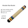 木製の暴風雨レインメーカー楽器おもちゃ子供用ハンドシェイクレインシェーカーゲーム教育ラトルベイビー240112