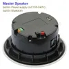 Haut-parleurs de haut-parleur sans fil actif construit dans une alimentation électrique INCÉLIAGNE Stéréo haut-parleur Home Theatre Bluetooth plafond haut-parleur