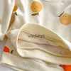 Clothing Sets Baby Clothing Set Fruit Print Baby Boys Suit Toddler Girls Hoodie Set H240508