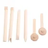 12 pezzi set bambini fai da te plastilina modellazione argilla plastica ausiliaria strumento di legno kit di assistenza in plastilina regalo per bambini 240112