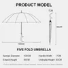 Paraplyer av hög kvalitet paraply transparenta långa handtag män och kvinnor solid halvmåne kreativa 2024