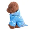 Hundebekleidung Sommer Outdoor Welpen Haustier Regenmantel S-XL Kapuzenpullover Wasserdichter ets PU-Regenmantel für Hunde Katzen Bekleidung Kleidung Wholesalevaiduryd