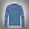 Autumnwinter Fashion Solid Color Lamb Wool Denim Jacket Mens Casual tjock varm Hög kvalitet PLUSSIZE M3XL 240113