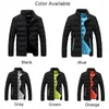 メンズジャケットカジュアルジャケットウィンドブレイカーウインターブルー/グレー/オレンジ/グリーン/ブラック用ウインドブレーカーサーマルコートファッションアウトウェア