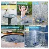 Decorazioni da giardino Fontana solare Pompa 2.2W Stagno galleggiante 8 ugelli Acqua alimentata per la decorazione del bagno degli uccelli