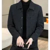 Autumn and Winter Golden Mink Plush High End Jacket Mens Casual Business Short Windbreaker Social Street Coat M4XL 240113