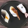 Kylmagneter 3d tredimensionell silation mat sushi kylskåp magneter klistermärken kök roligt silation sushi modell rekvisita magnet kylskåp
