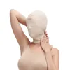 Balaclava de elastano para homens e mulheres, 1/2/3 buracos, boca aberta, máscara de cabeça, jogo de escravo, chapéus de dramatização para mulheres 240113