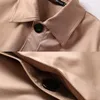 Masculino casual longo trench coat primavera outono único breasted britânico vintage blusão casaco casual para fora M-6XL